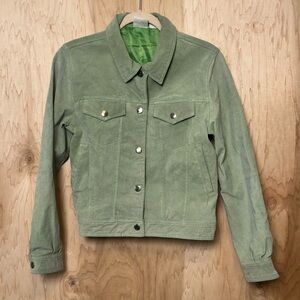 Green Suede Women's Jacket